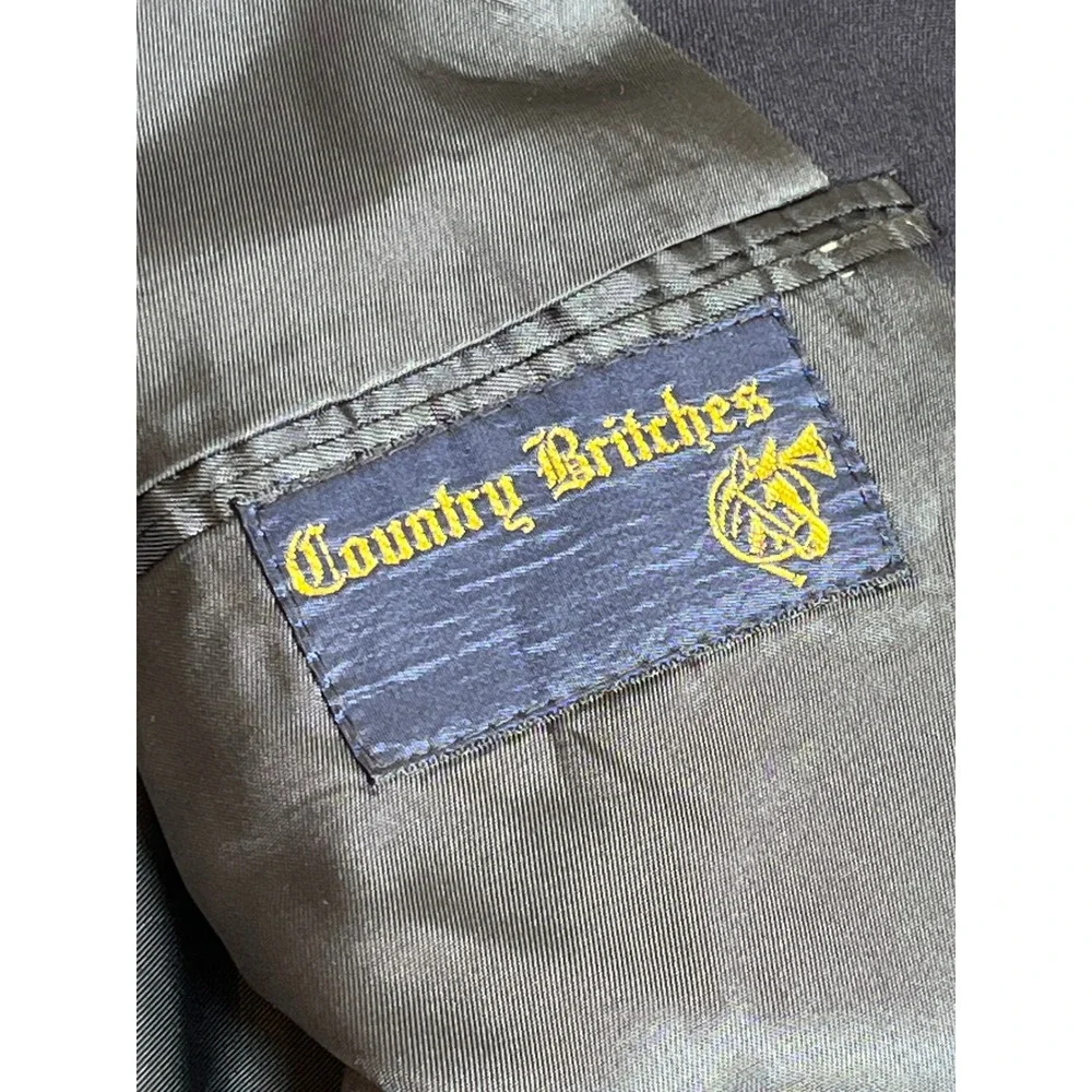 Vintage Barneys New York Country Britches Navy Blue Blazer Gold Buttons 42R USA